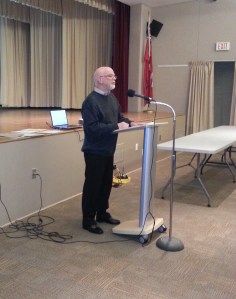 OHS President Merle Cole beginning the AGM