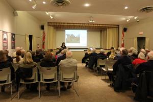 Membership co-ordinator Lisa Terech addressing the crowd