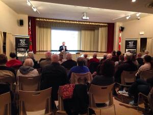 Rod Henderson speaking about the Ontario Regiment's 150 Year history